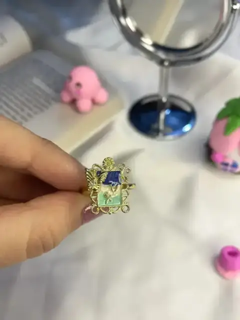 Butterfly Resin Adjustable Ring